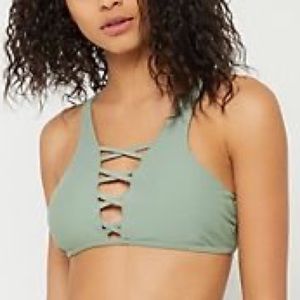 Green bikini top